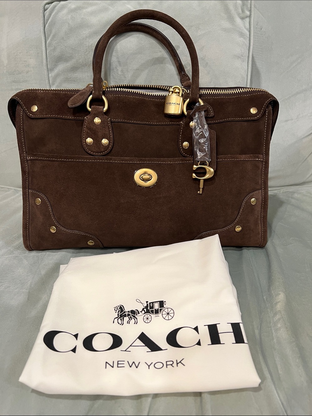 COACH Rhyder Satchel Bag 38 NEW - Picture 1 of 10